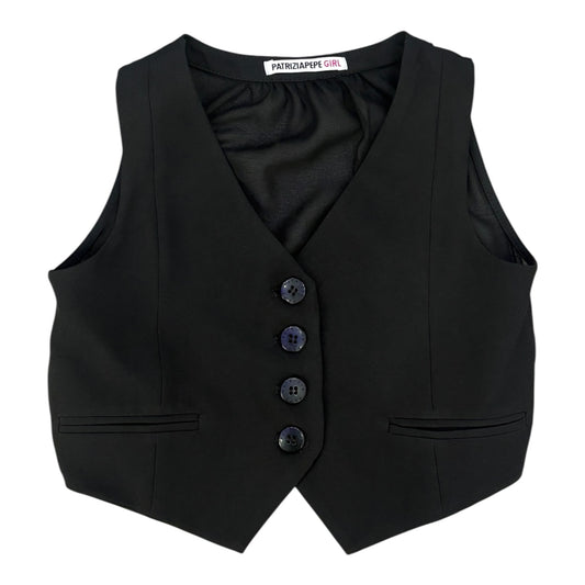 Gilet con retro trasparente