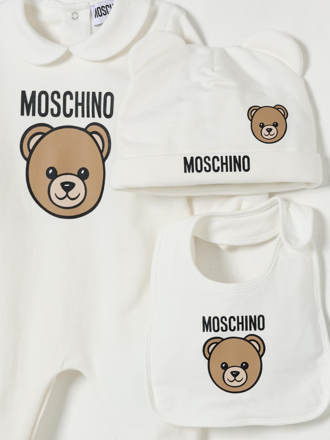 moschino set tutina neonata/neonato