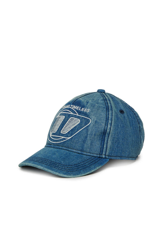 Diesel Cappello con visiera in denim