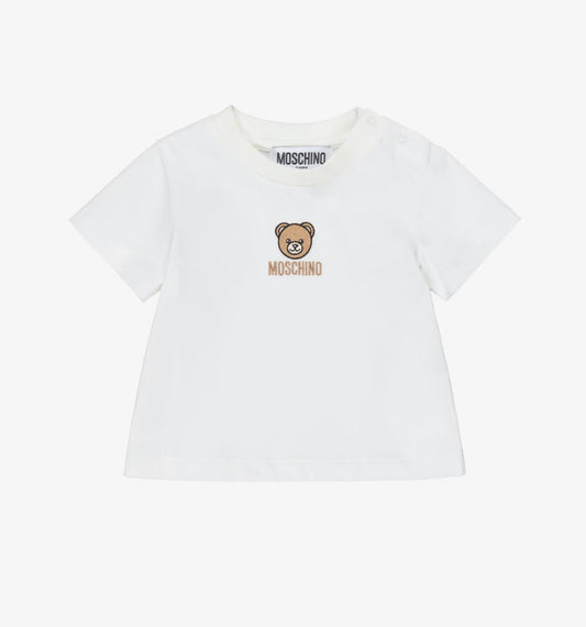 T-shirt Moschino con logo ricamato