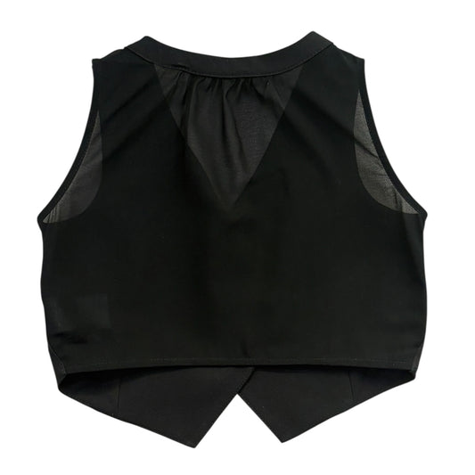 Gilet con retro trasparente
