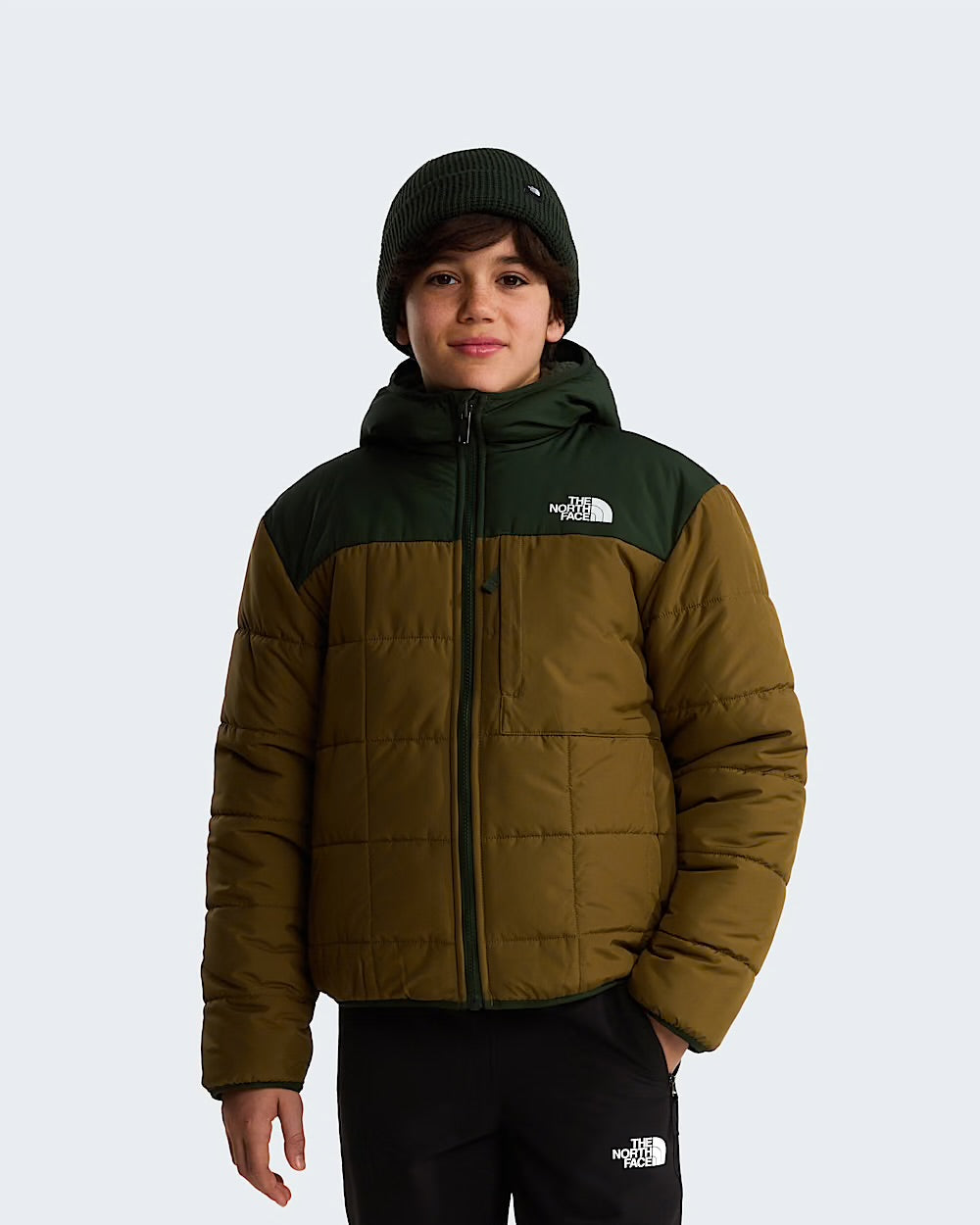 The North Face Giubbino reversibile con cappuccio reversibile Teddy per ragazzo