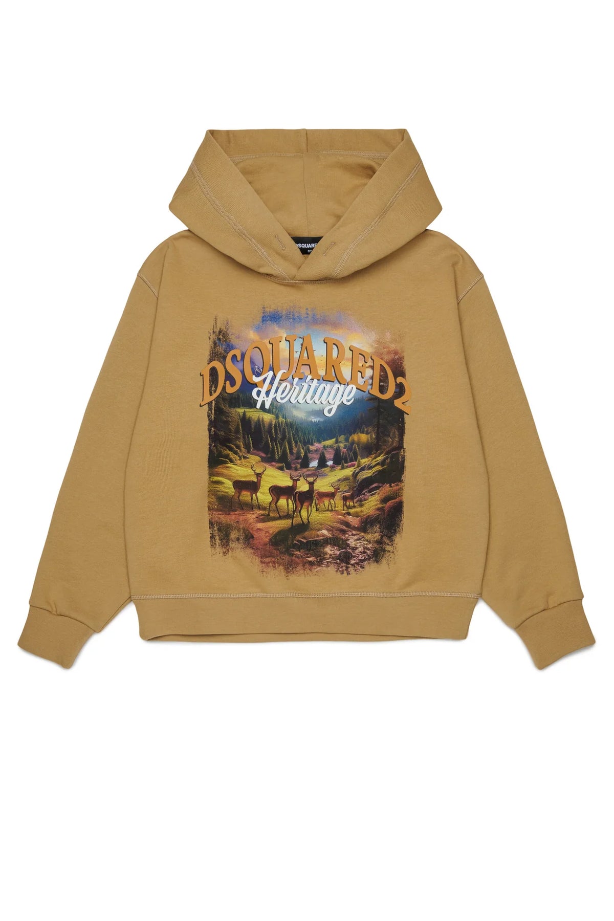 DSQUARED2 Felpa felpata con cappuccio FW27