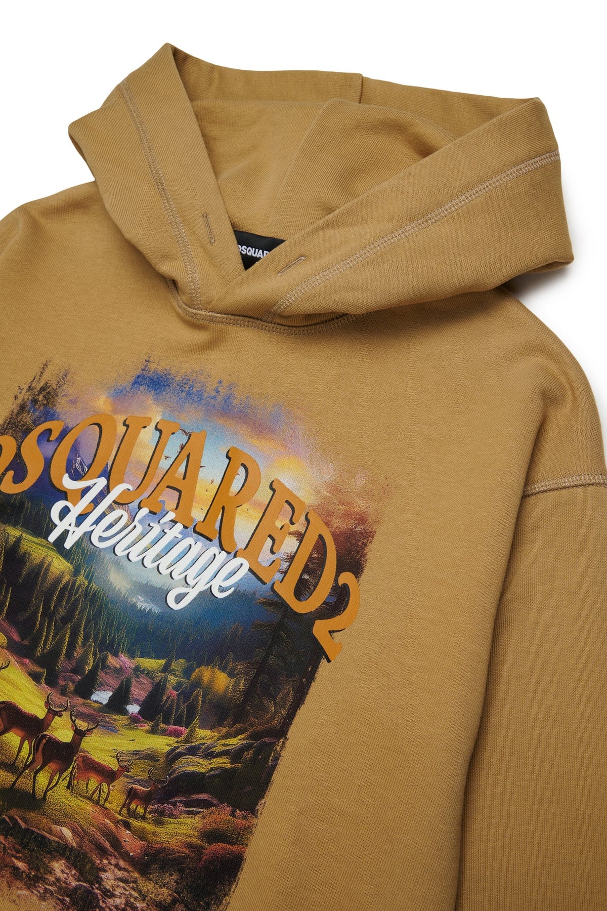 DSQUARED2 Felpa felpata con cappuccio FW27
