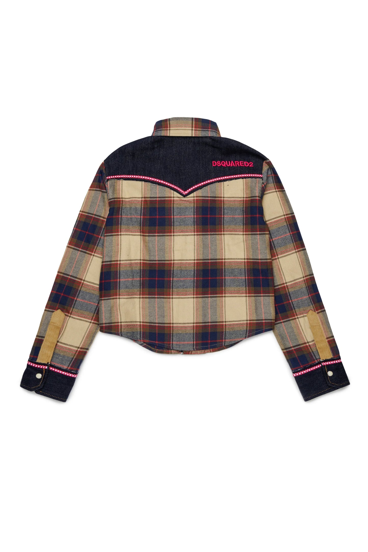 Dsquared2 Camicia cropped in flanella FW27