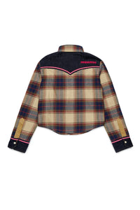 Dsquared2 Camicia cropped in flanella FW27