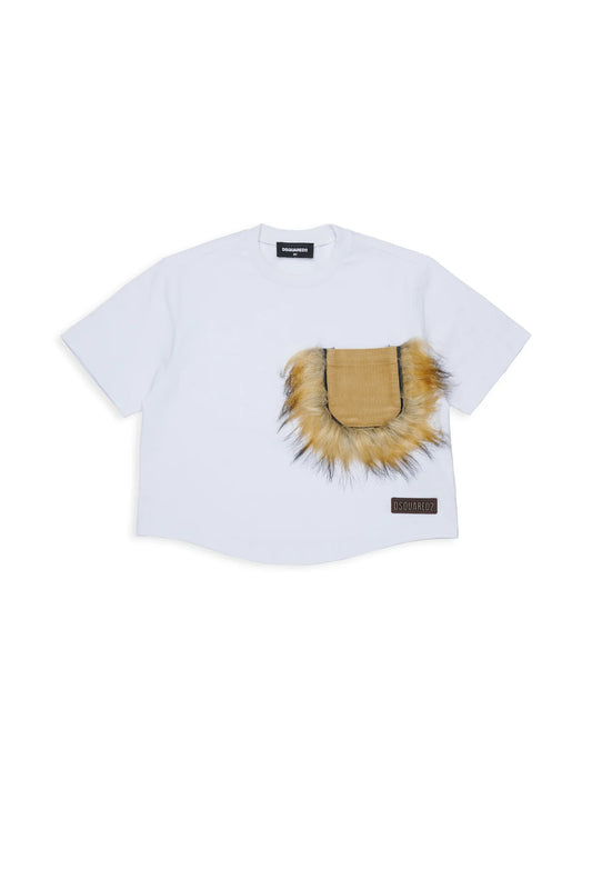DSQUARED2 T-SHIRT CROPPED FW27