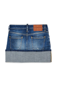 DSQUARED2 MINIGONNA IN JEANS FW27