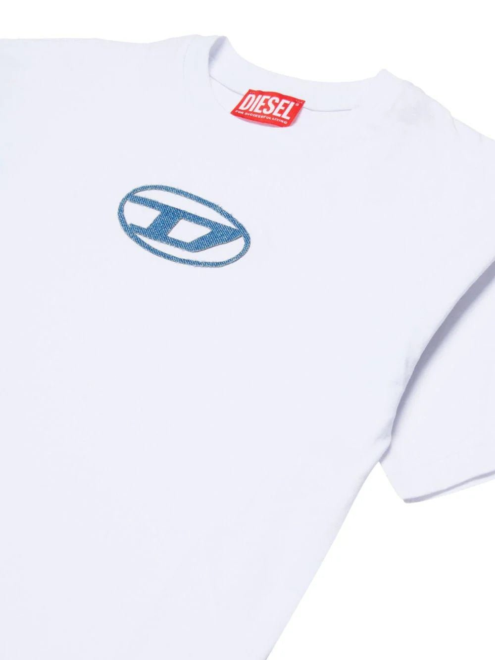Diesel T-shirt con logo in jeans