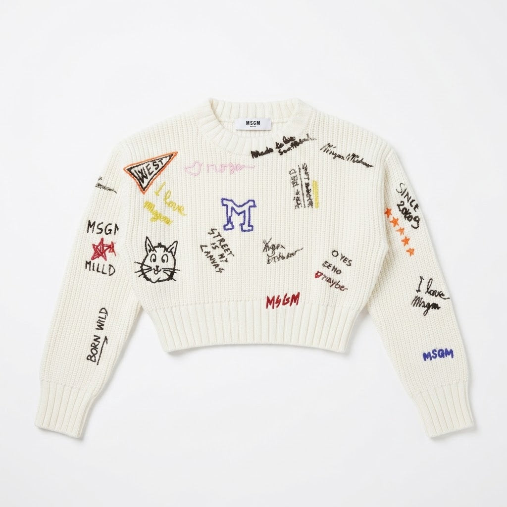 MSGM Maglione Cropped FW27