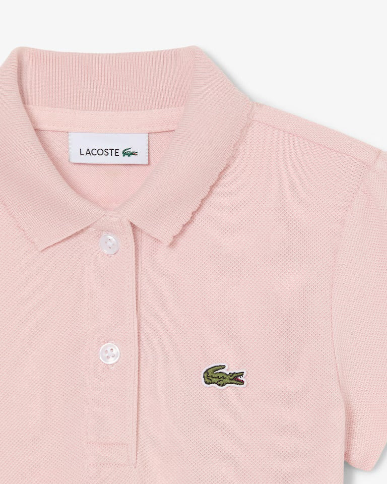 Lacoste Polo in piqué con collo smerlato