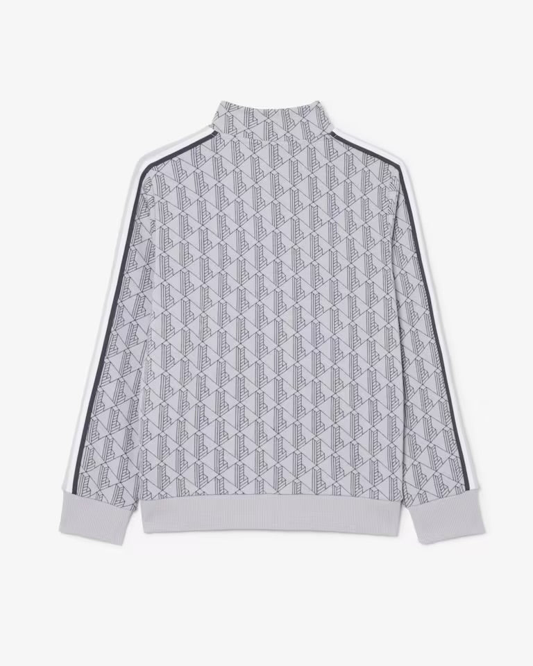 Lacoste Felpa unisex a collo alto con zip e monogramma