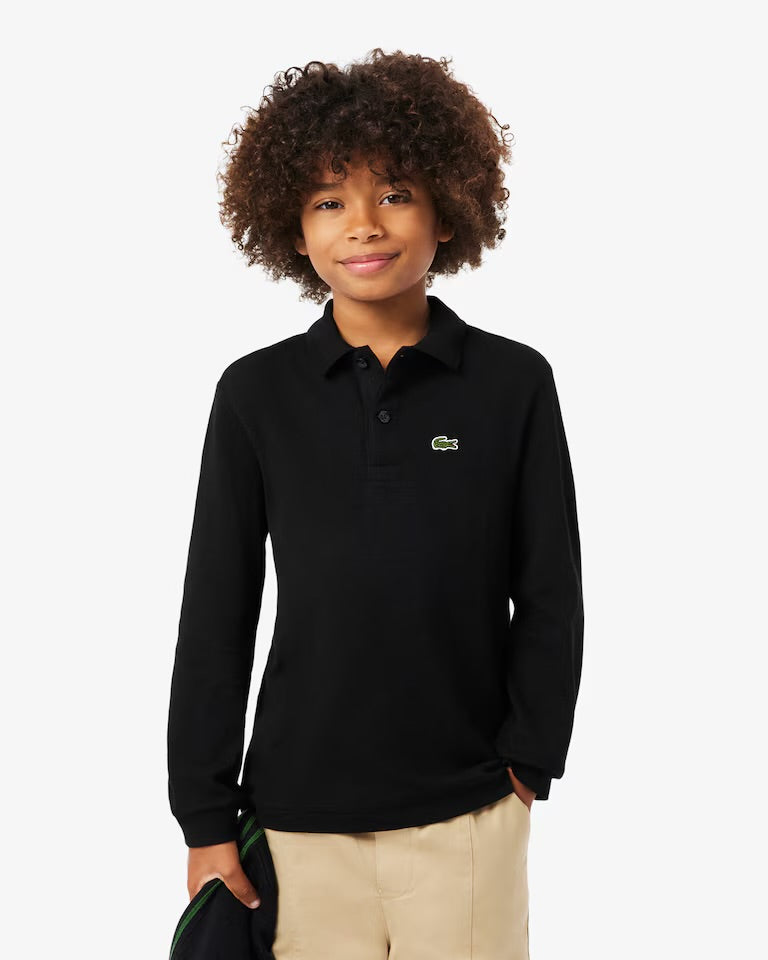 LACOSTE Polo a maniche lunghe in piqué