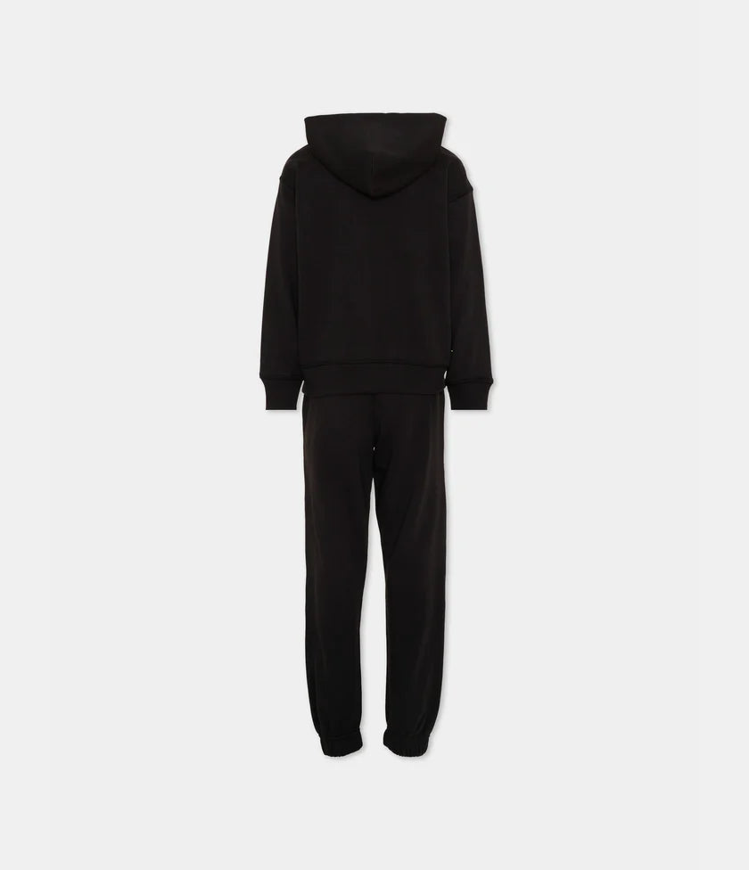 New Balance tuta completa full zip e pantalone in cotone garzato