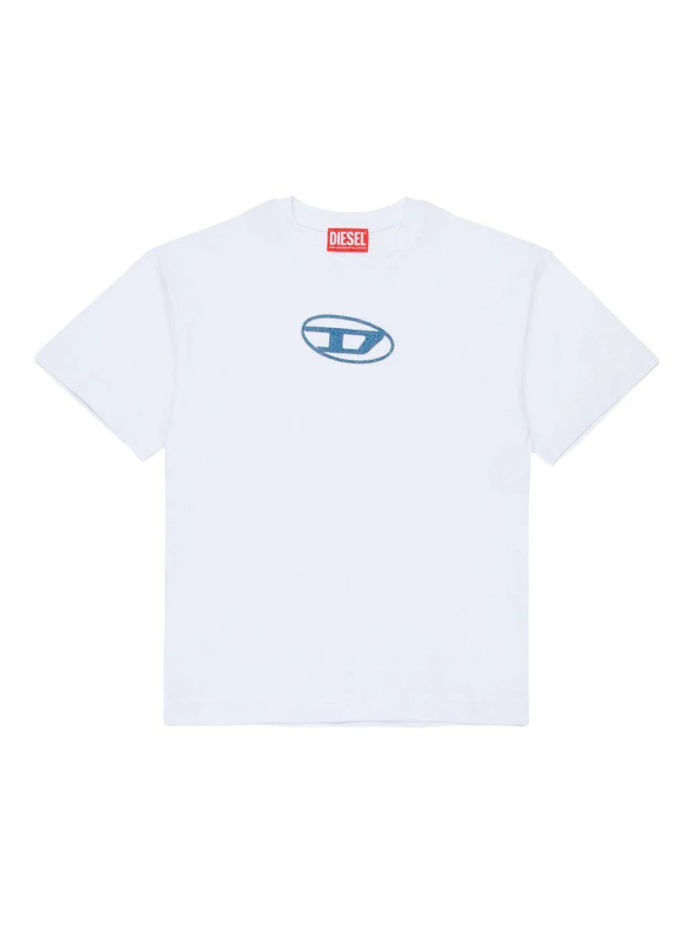 Diesel T-shirt con logo in jeans