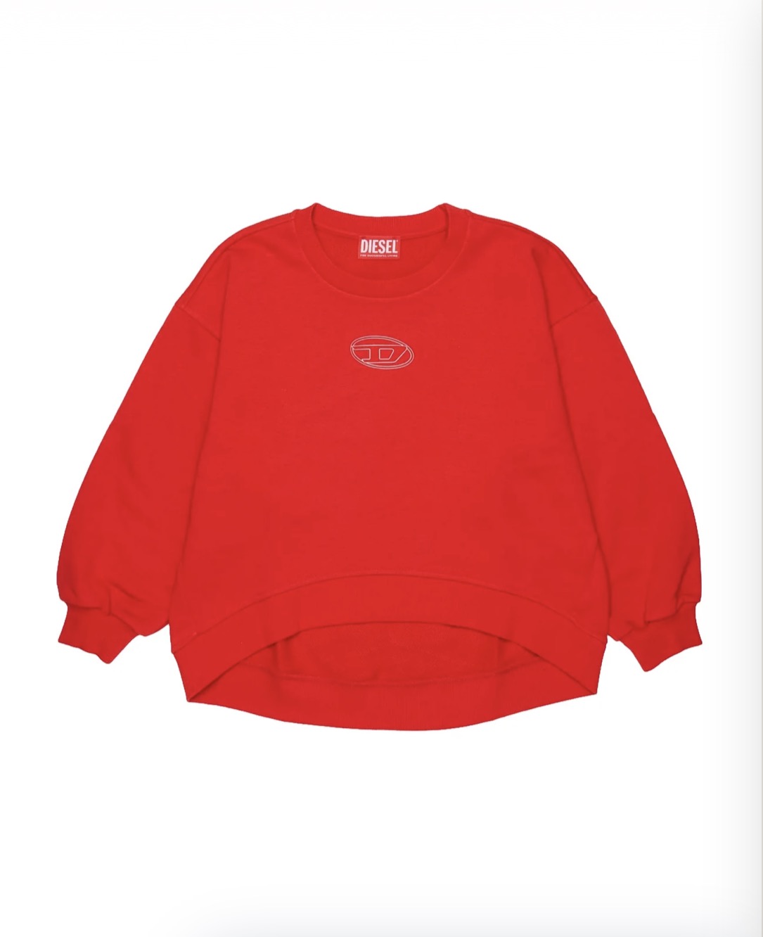 DIESEL FELPA GIROCOLLO Cropped FW27