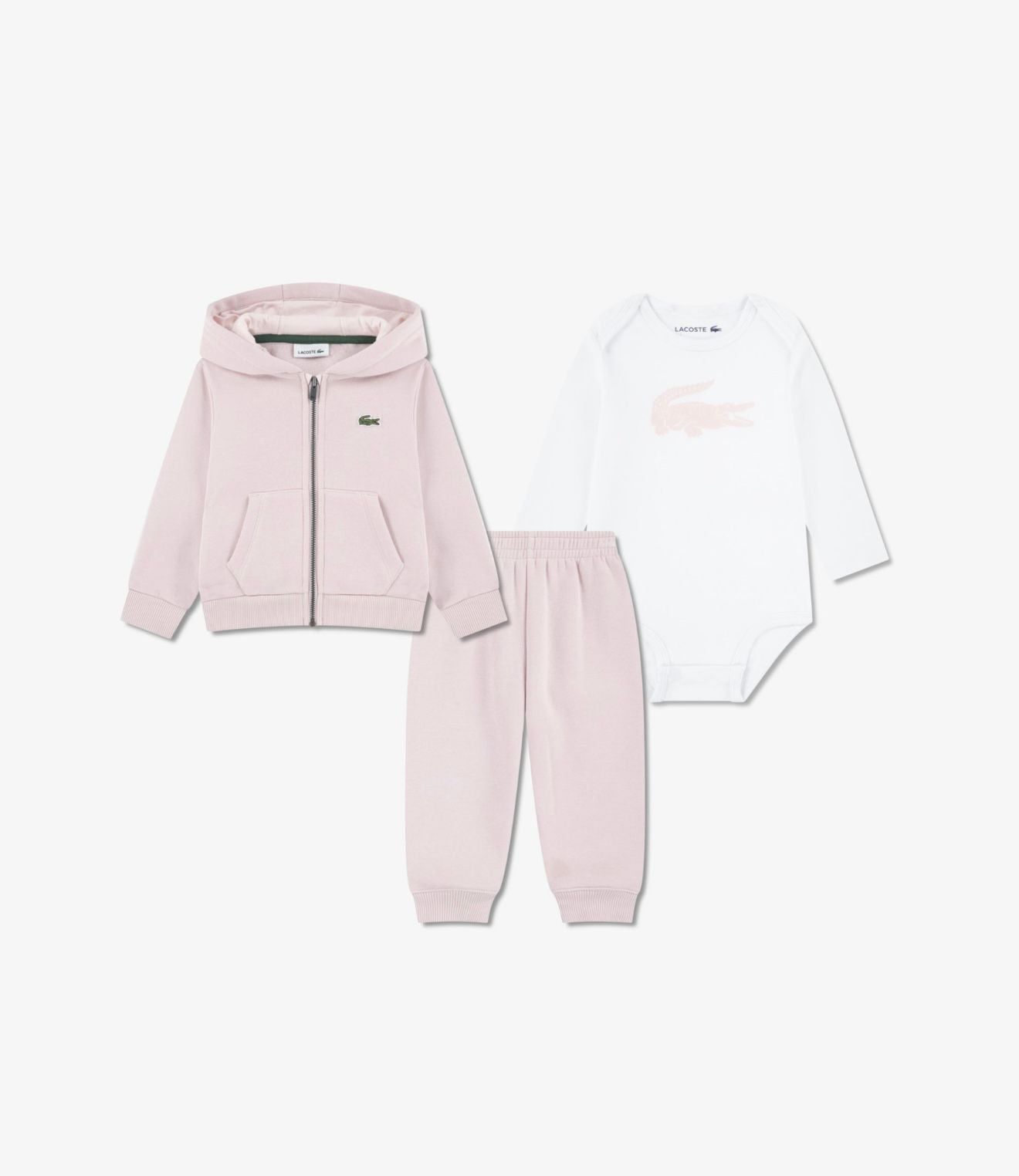 Lacoste set 3 pezzi neonato unisex