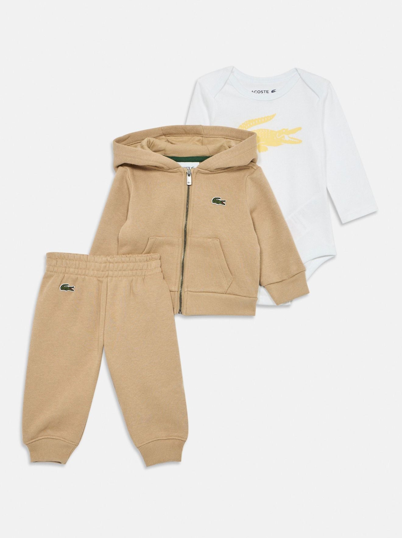 Lacoste set 3 pezzi neonato unisex