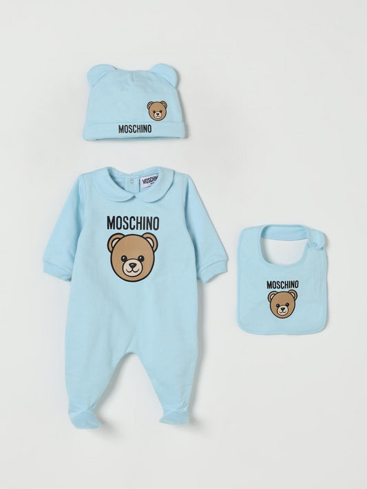 moschino set tutina neonata/neonato