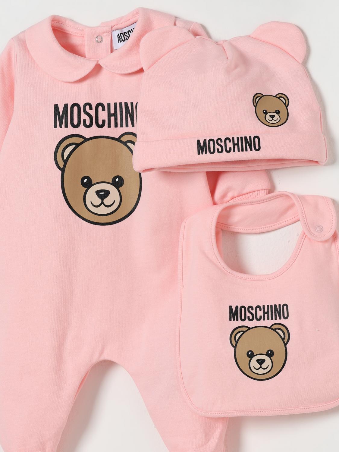 moschino set tutina neonata/neonato