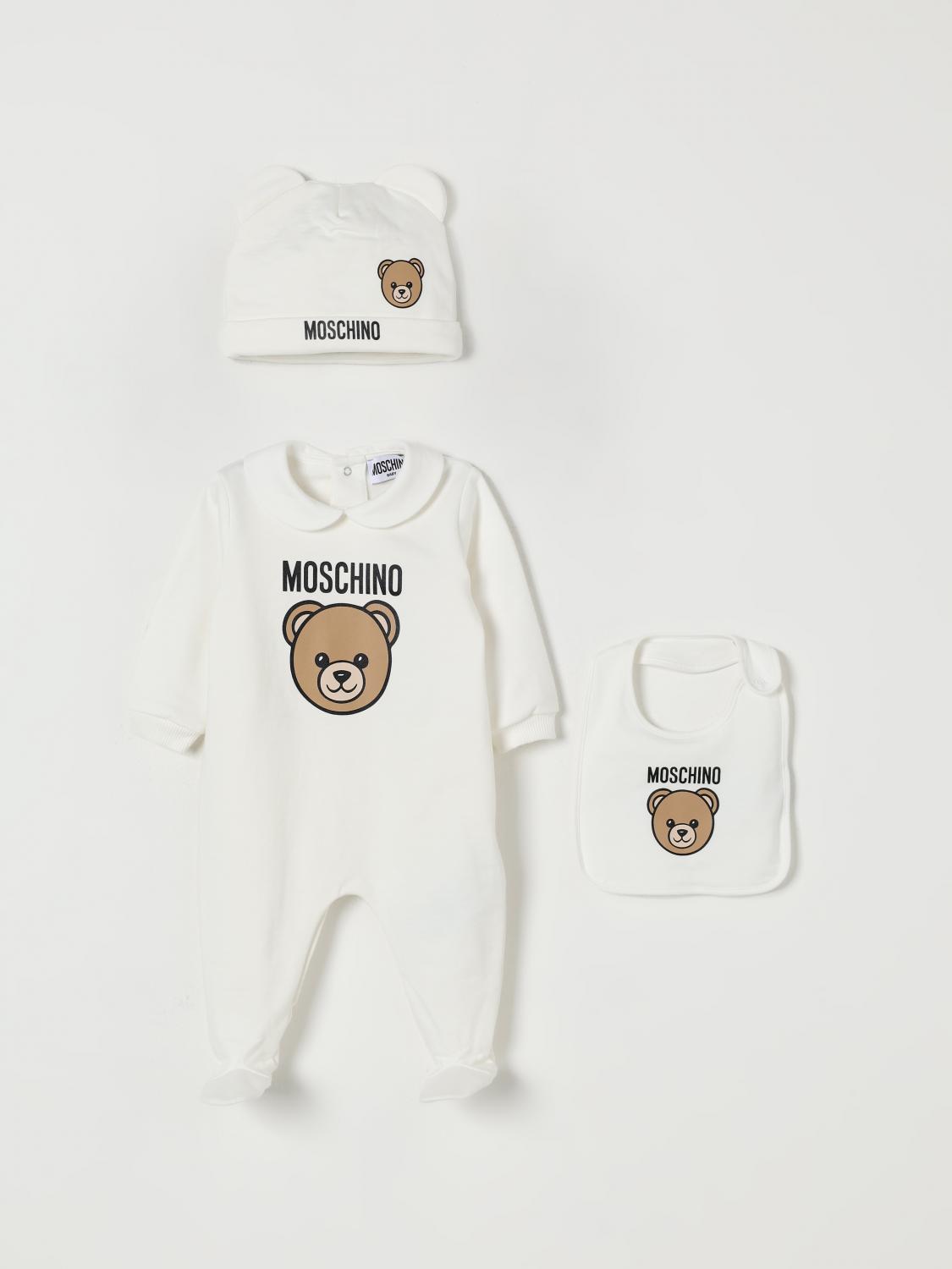 moschino set tutina neonata/neonato
